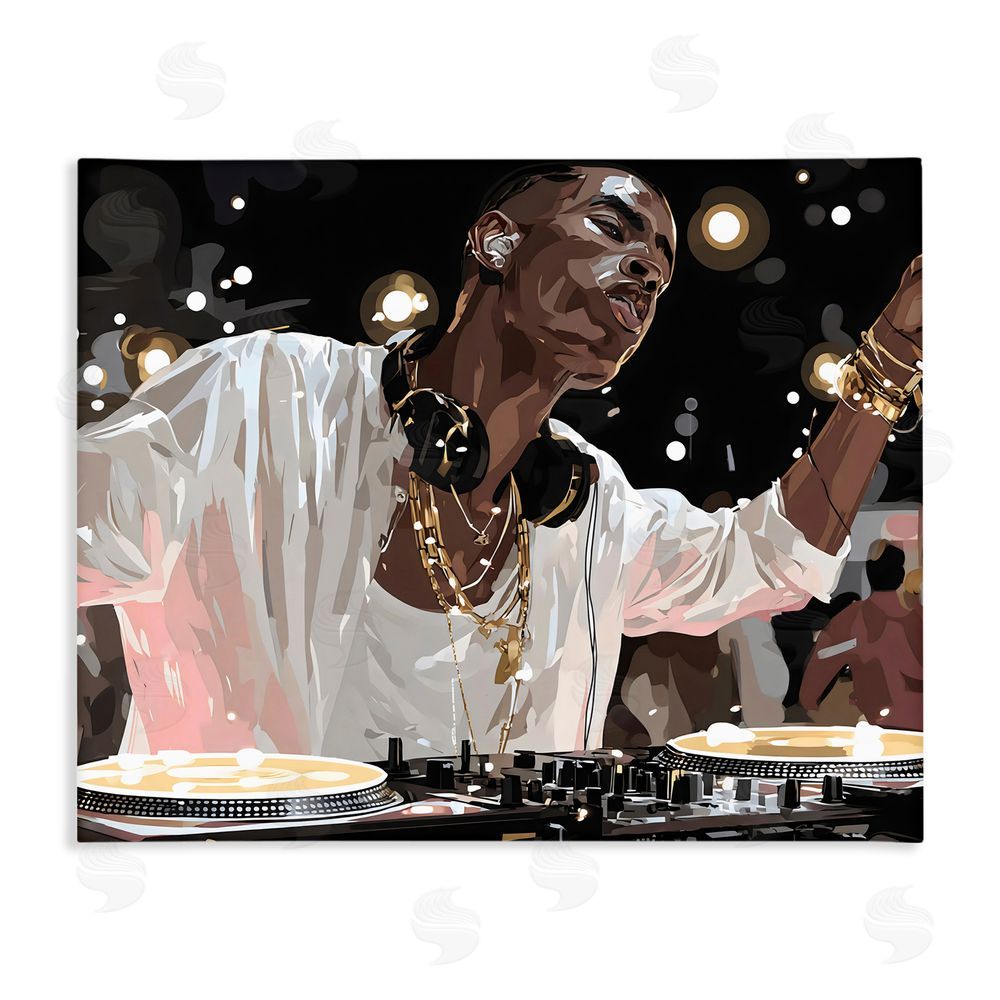 Franklyn Gregory Music In His Soul Stretched Canvas Wall Art