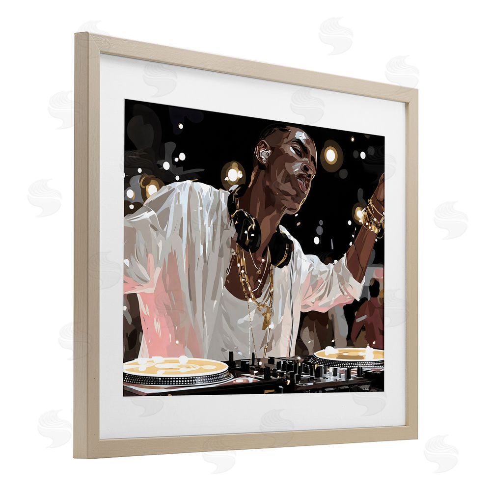 Franklyn Gregory Music In His Soul Brown Framed Print Under Glass Wall Art