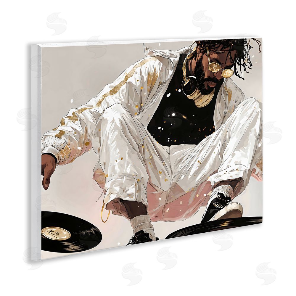 Franklyn Gregory Record Dance Stylish DJ Wall Plaque Home Decor Art Print