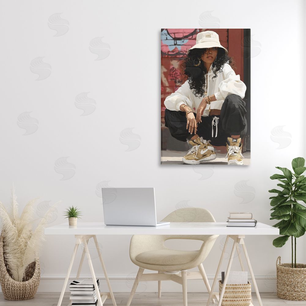 Franklyn Gregory Urban Streetwear Bucket Hat Stretched Canvas on Wall