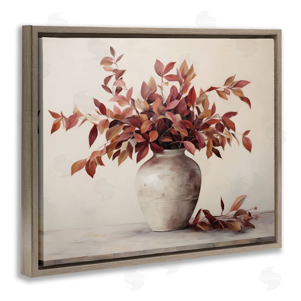 Heidi Kuntz Harvest's Hush Bouquet Brown Floating Frame Canvas Wall Art Print