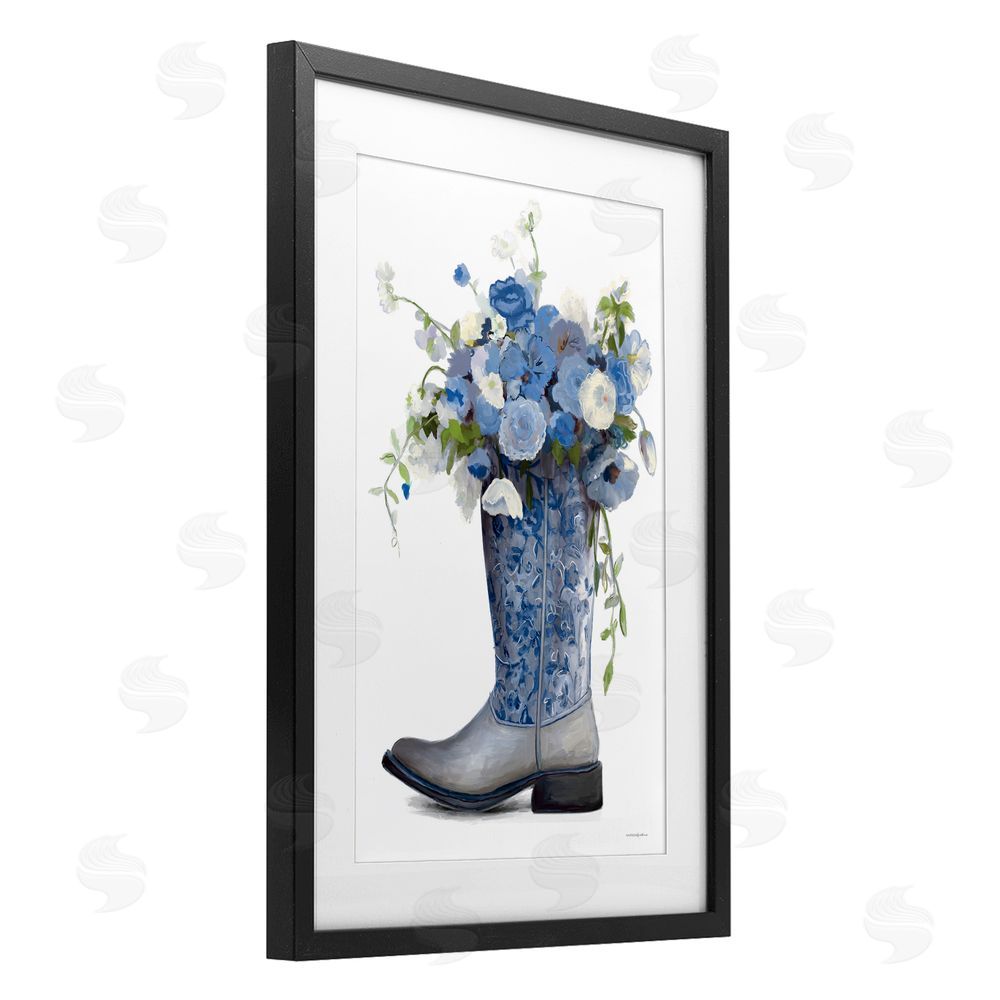 Kamdon Kreations Blue Rodeo Queen Black Framed Print Under Glass Wall Art