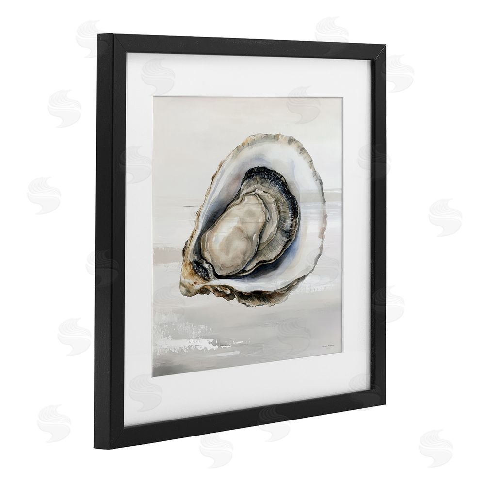 Svetlana Aleynikova Lonely Oyster Shell Black Framed Print Under Glass Wall Art
