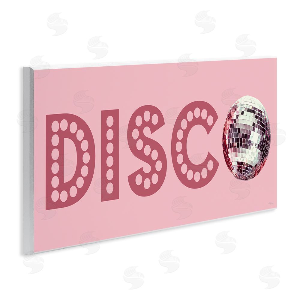 Cindy Jacobs Dotted Disco Sign Wooden Wall Plaque Art Print