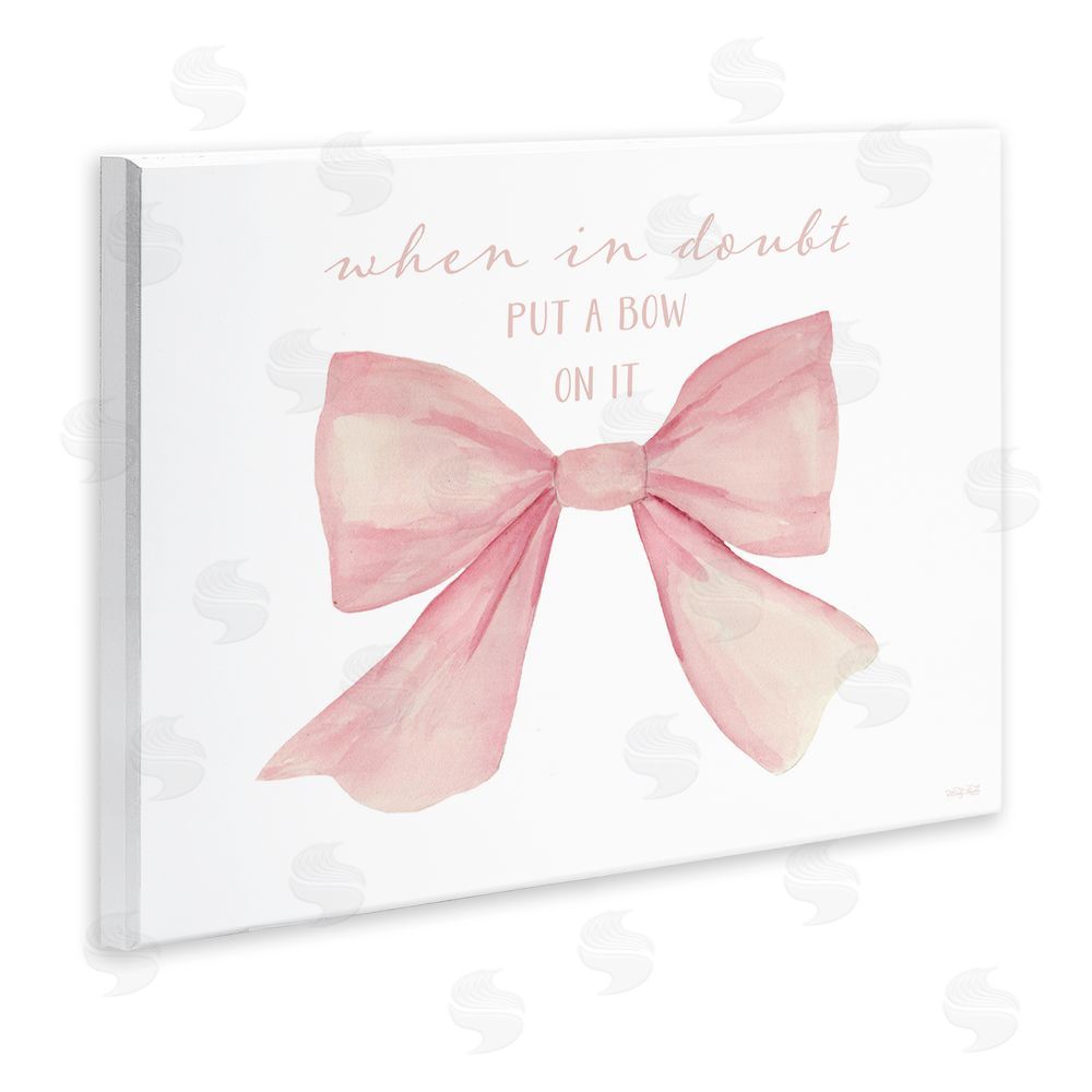 Cindy Jacobs Put A Bow On It Wooden Wall Plaque Art Print
