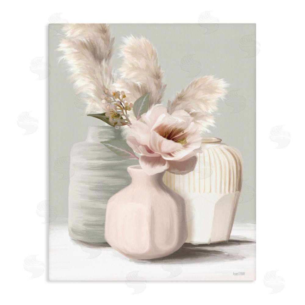 House Fenway Boho Bliss Bouquets Stretched Canvas Wall Art Print