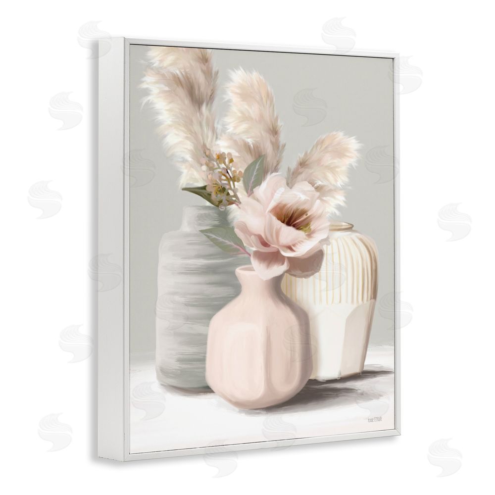 House Fenway Boho Bliss Bouquets White Framed Giclee Wall Art Print