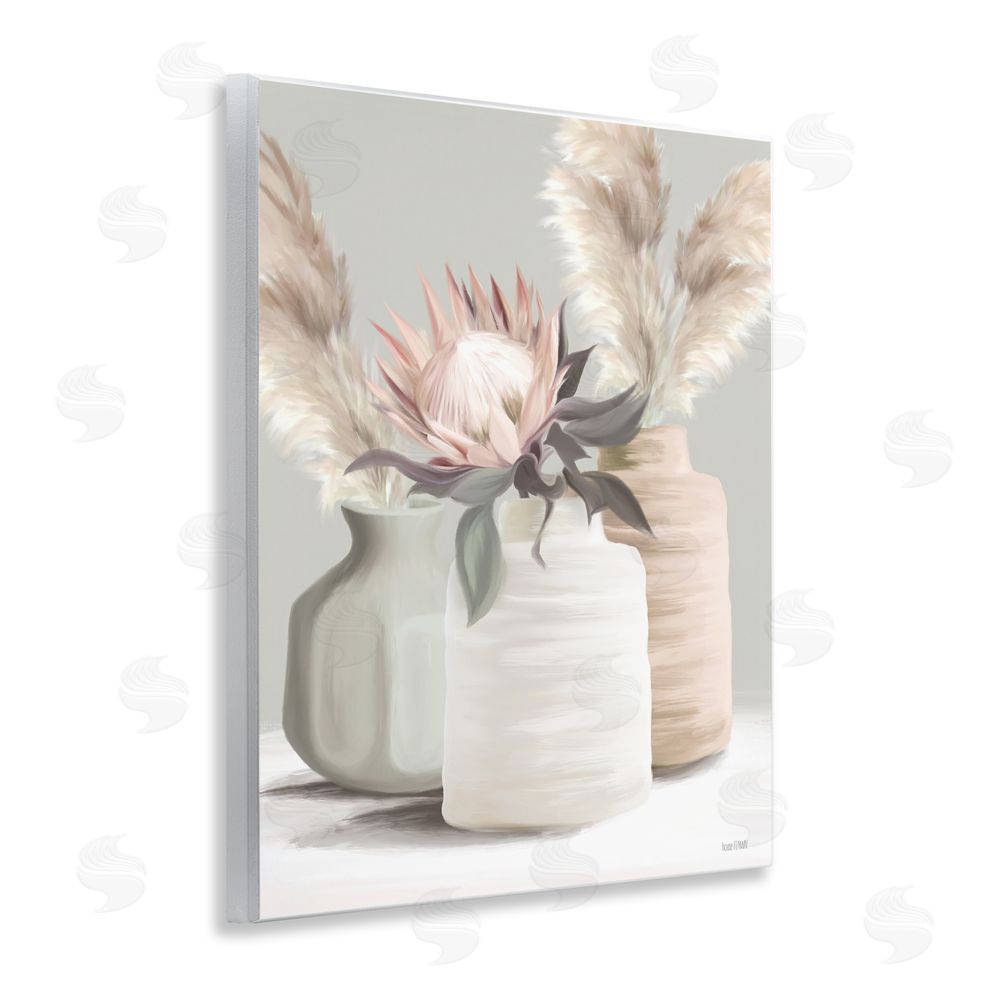 House Fenway Boho Bliss Pampas Wooden Wall Plaque Art Print