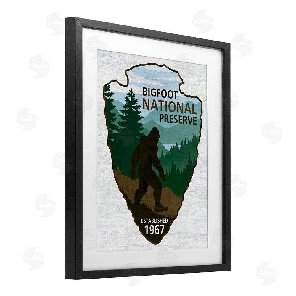 Lauren Rader Bigfoot Natural Preserve Black Framed Print Under Glass Wall Art