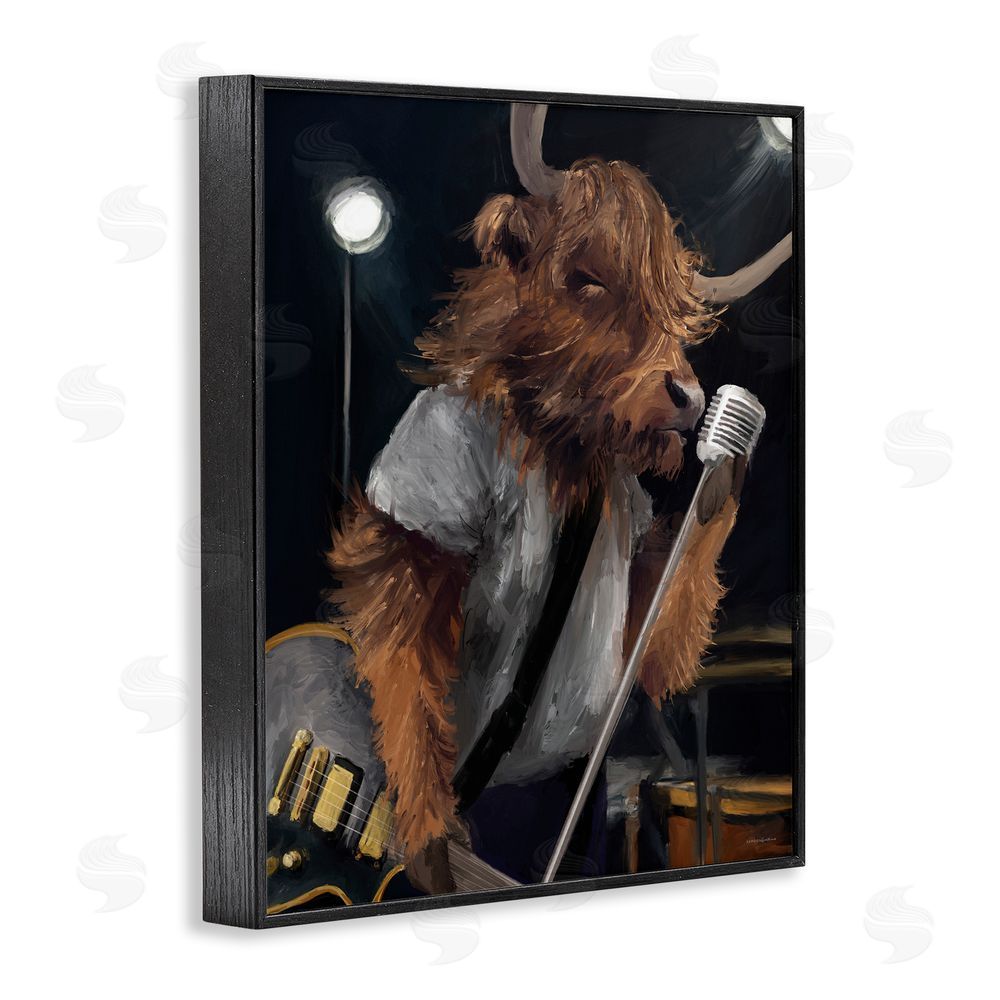 Kamdon Kreations The Highland Anthem Musician Black Framed Giclee Wall Art Print