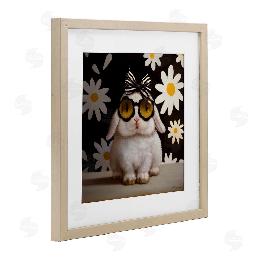 Lucia Heffernan Boopsie Daisy Bunny Birch Framed Print Under Glass Wall Art
