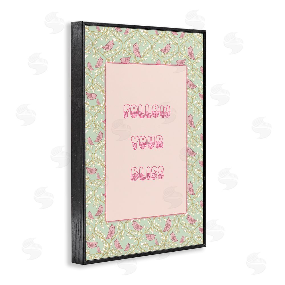 Pooja Dave Follow Your Bliss Blacked Framed Giclee Wall Art Print