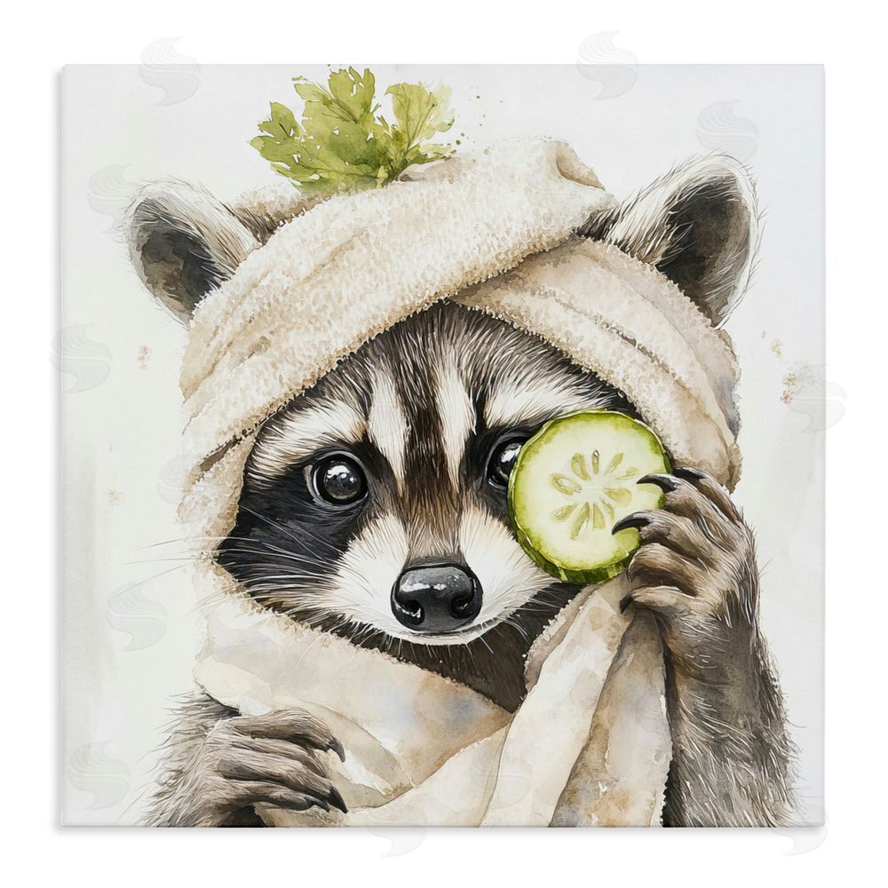 Tina LeCour Time To Depuff Self Care Stretched Canvas Wall Art Print
