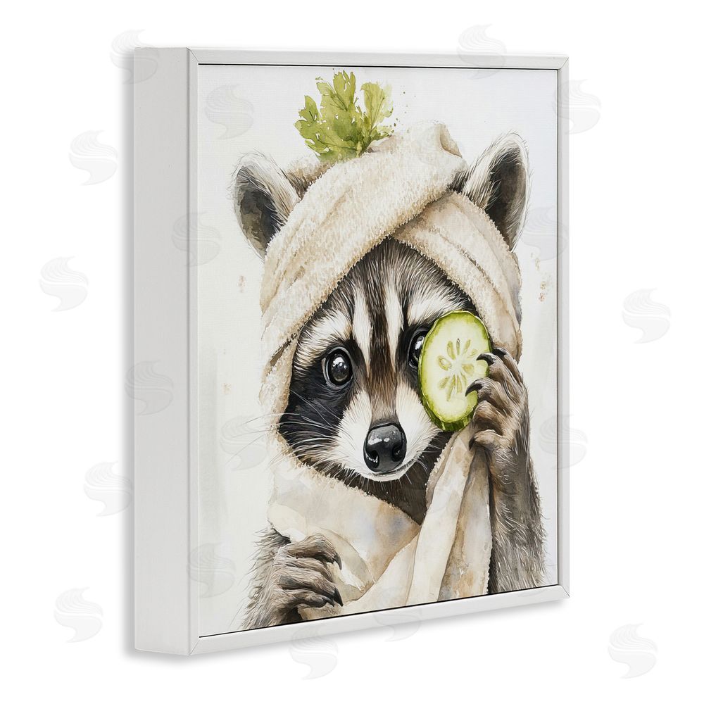 Tina LeCour Time To Depuff Self Care White Framed Giclee Wall Art Print