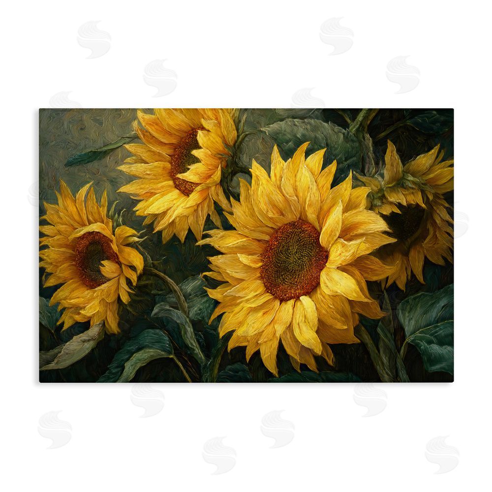 Tina LeCour Sunflowers For The Soul Stretched Canvas Wall Art Print