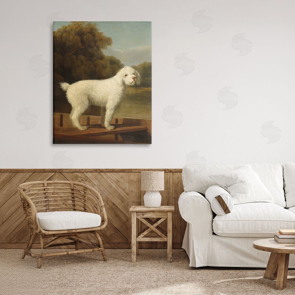 Tina LeCour White Poodle in a Punt