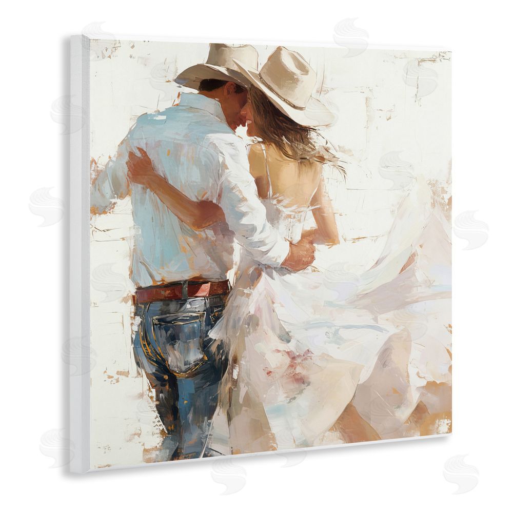 Tina LeCour Cowgirl Romance Couple Wall Plaque Art Print