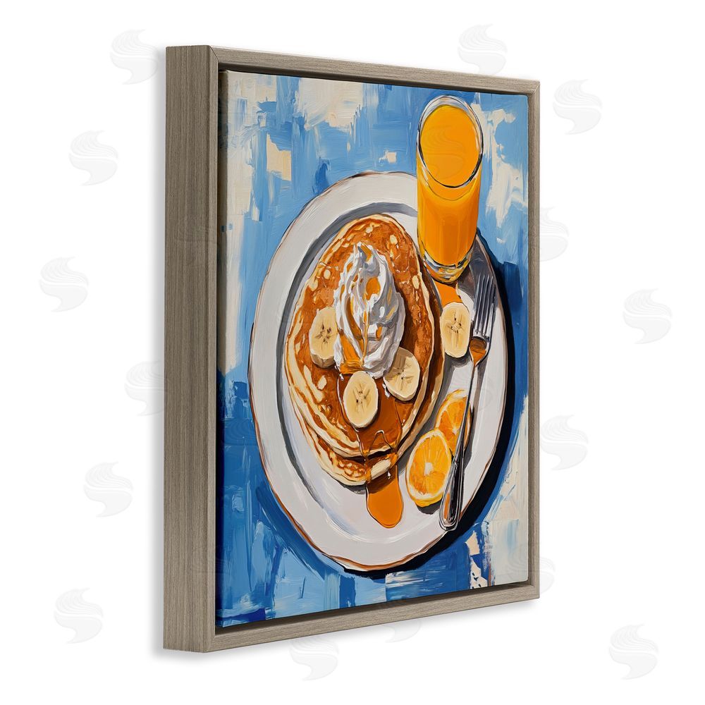Tina LeCour Banana Bliss Sunshine Brown Floating Frame Canvas Wall Art Print