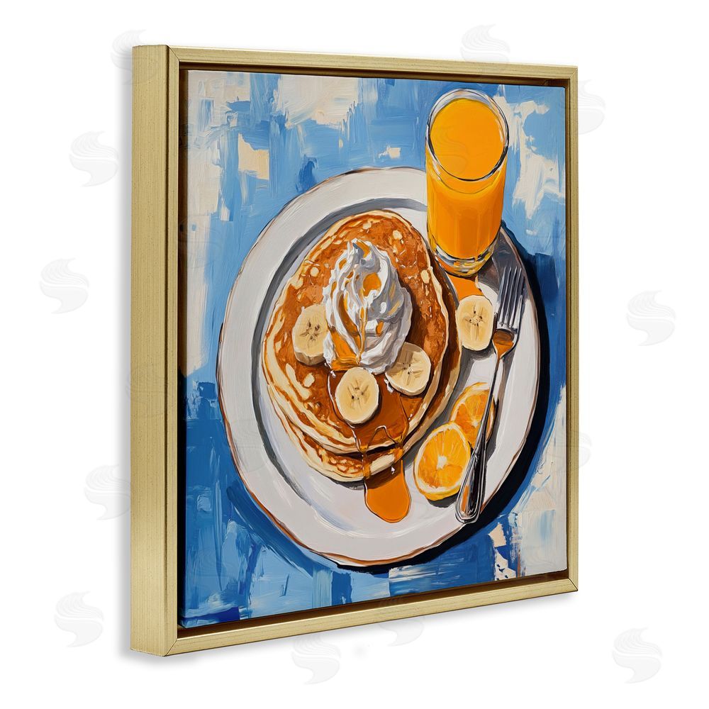 Tina LeCour Banana Bliss Sunshine Gold Floating Frame Canvas Wall Art Print