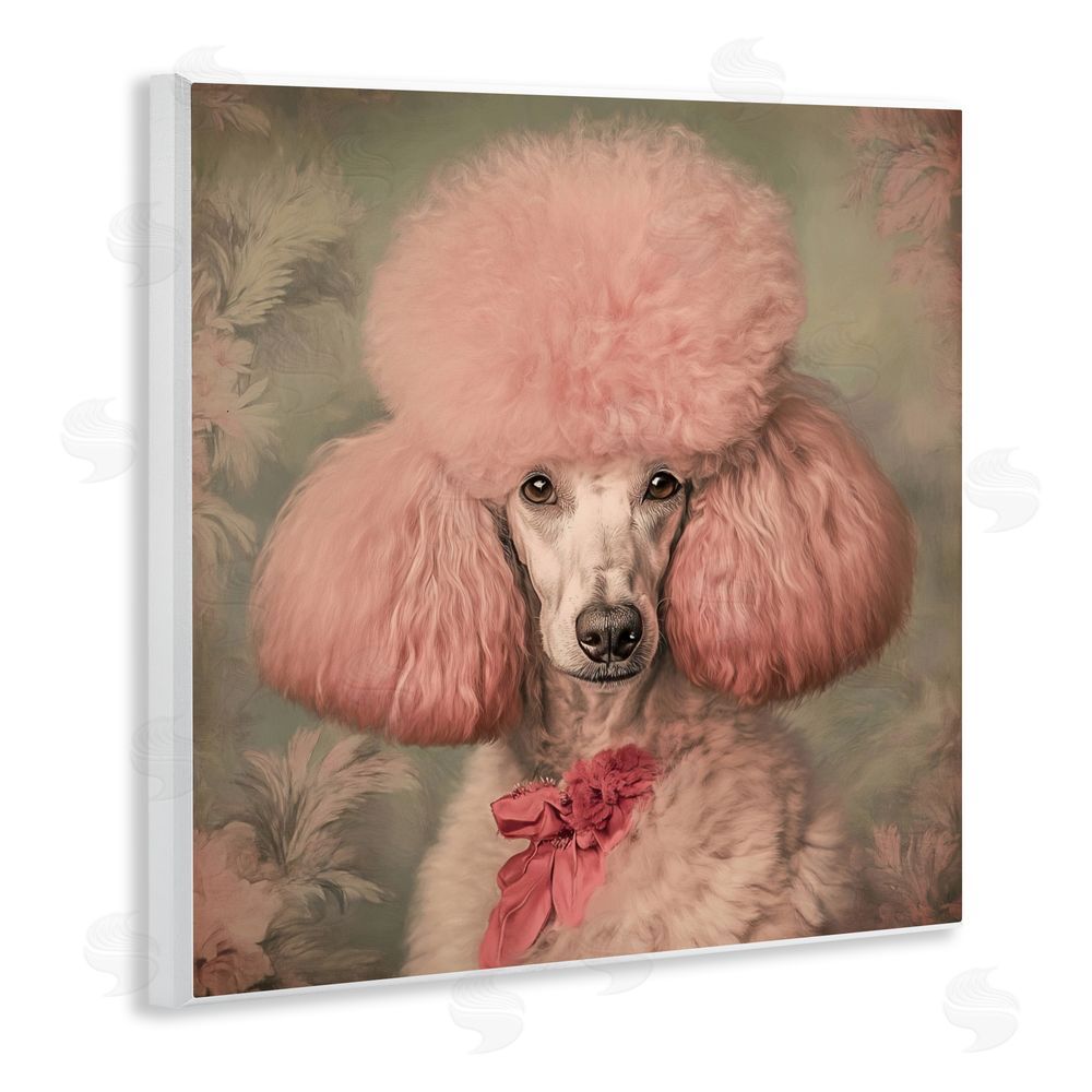 Tina LeCour Miss Baroness Blush Wooden Wall Plaque Art Print