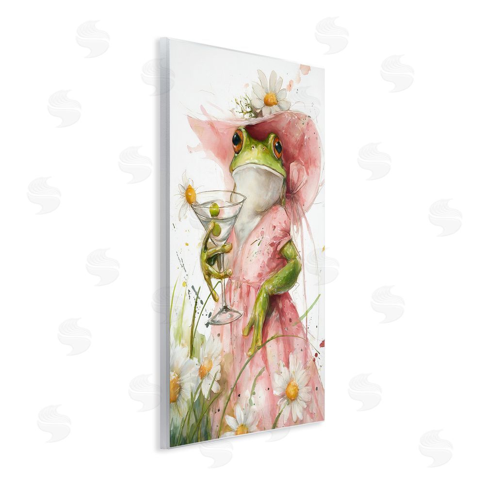 Tina LeCour Martini Hoppy Hour Wooden Wall Plaque Art Print