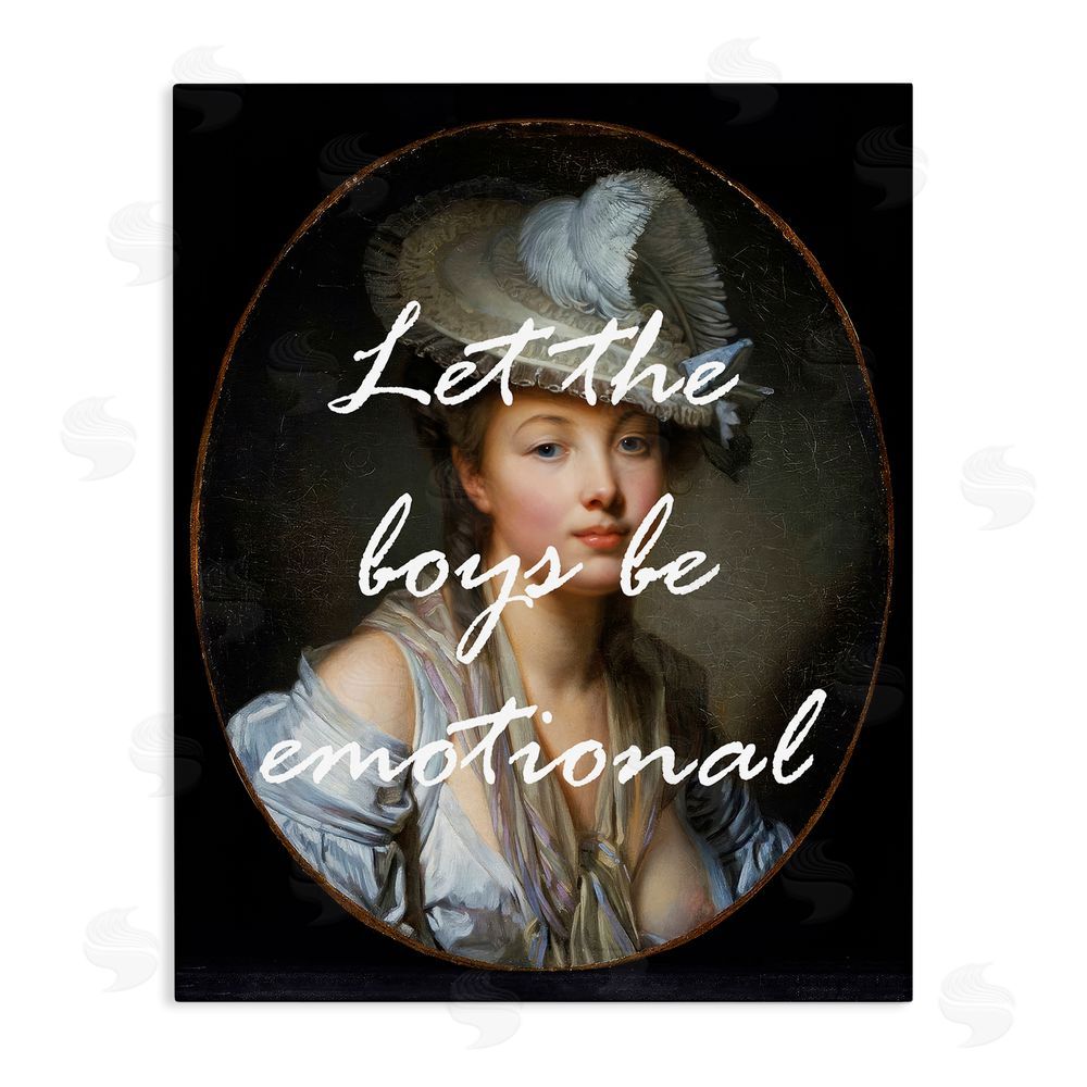 Tina LeCour Let The Boys Be Emotional Stretched Canvas Wall Art Print