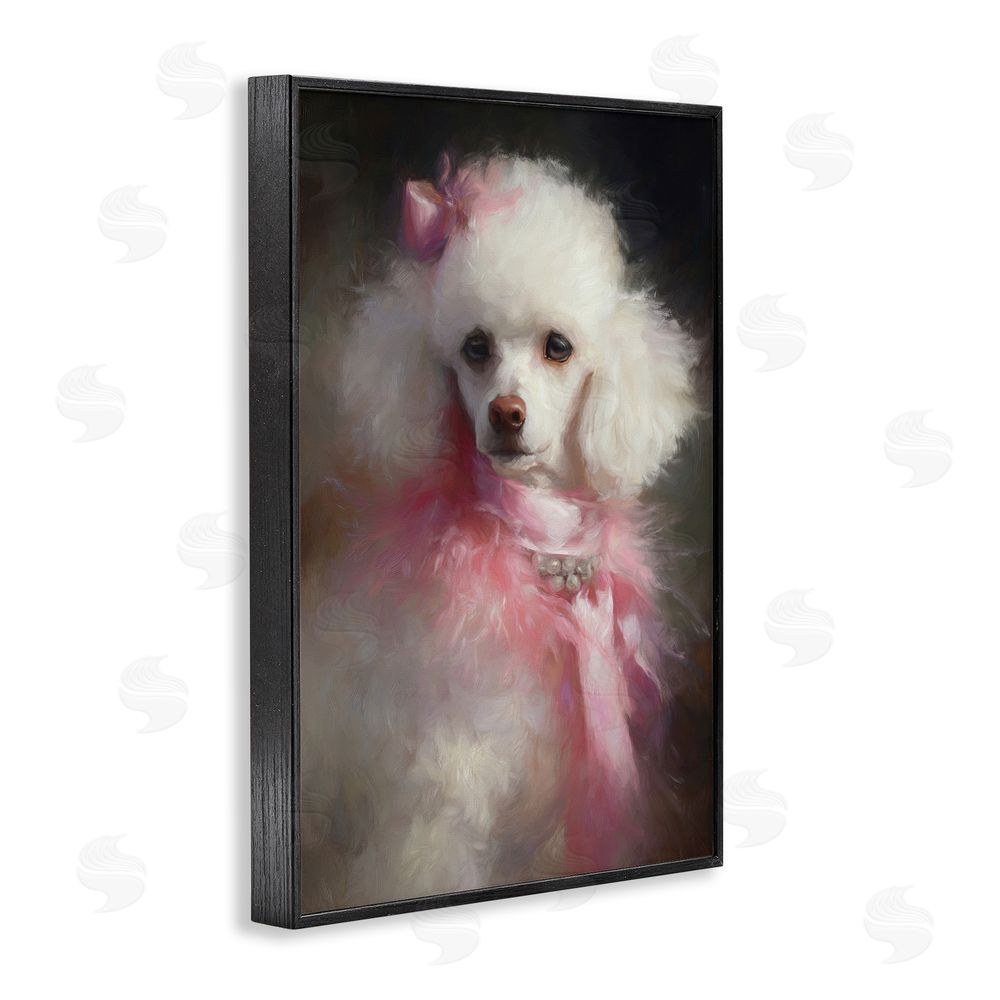 Tina LeCour Just A Girl Who Loves Pink Blacked Framed Giclee Wall Art Print