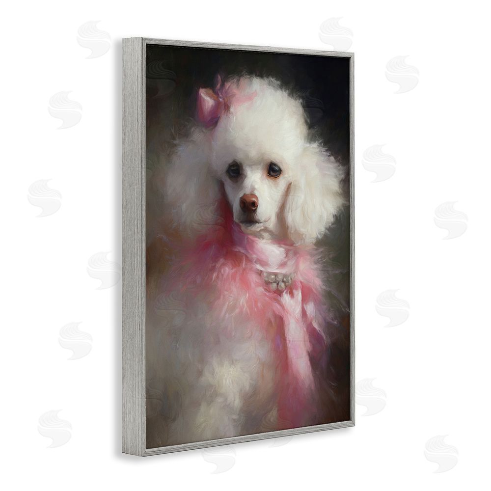 Tina LeCour Just A Girl Who Loves Pink Gray Framed Giclee Wall Art Print