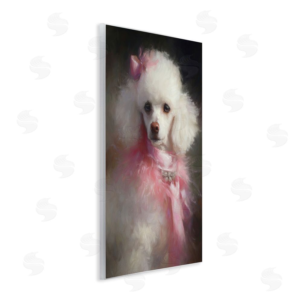 Tina LeCour Just A Girl Who Loves Pink Wooden Wall Plaque Art Print