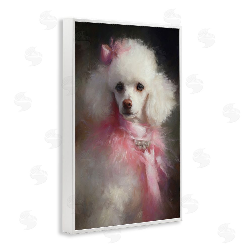 Tina LeCour Just A Girl Who Loves Pink White Framed Giclee Wall Art Print
