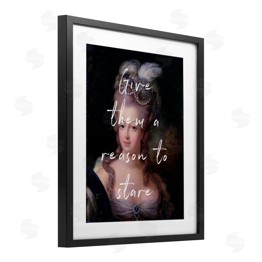 Tina LeCour Give Them A Reason To Stare Black Framed Print Under Glass Wall Art