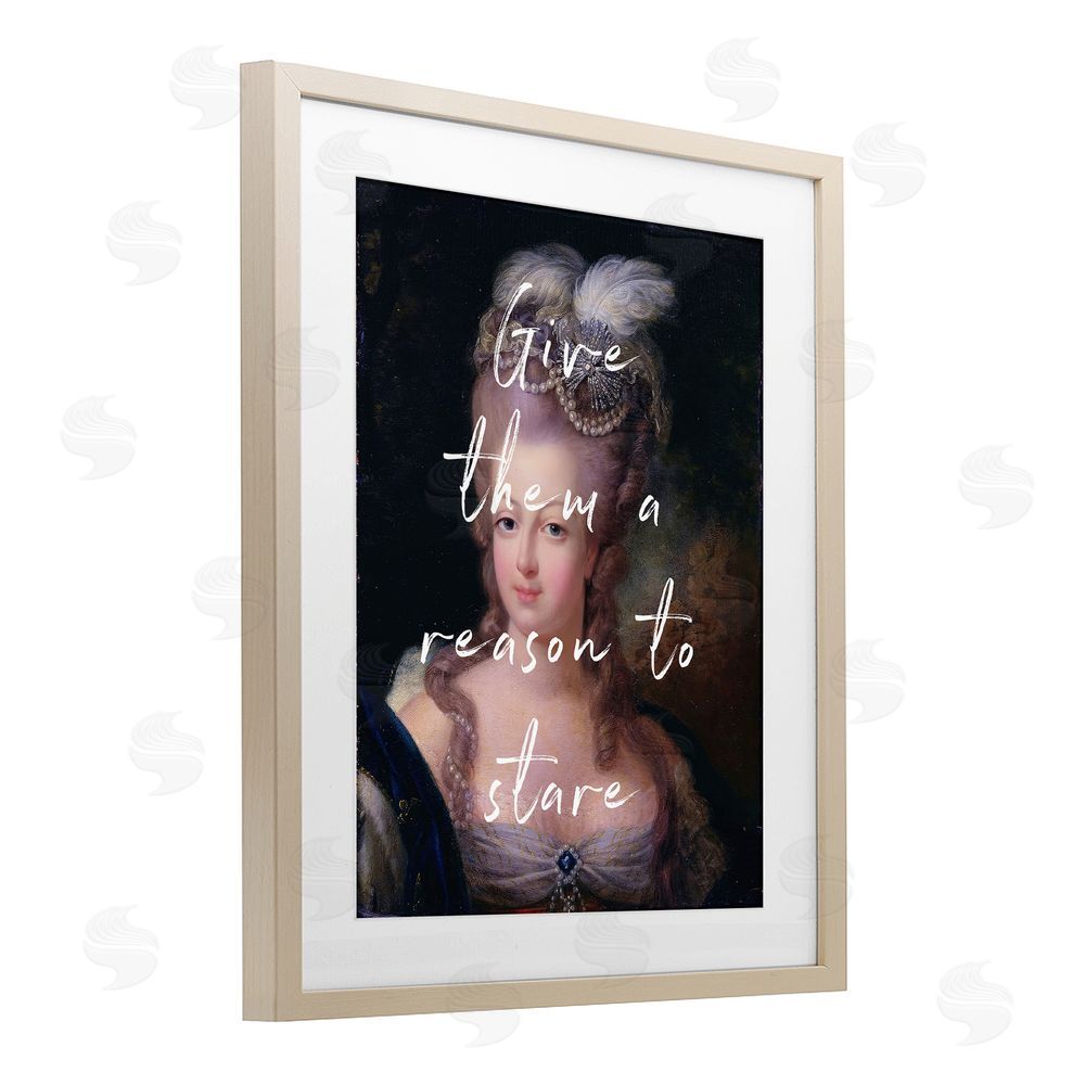 Tina LeCour Give Them A Reason To Stare Brown Framed Print Under Glass Wall Art