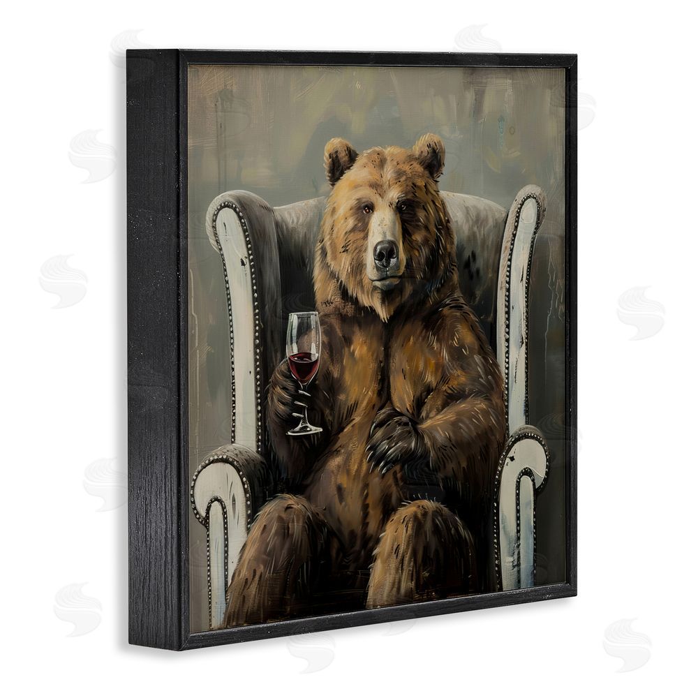 Tina LeCour It Was A Rough Day Blacked Framed Giclee Wall Art Print