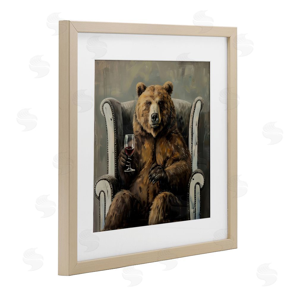 Tina LeCour It Was A Rough Day Brown Framed Print Under Glass with Mat Wall Art