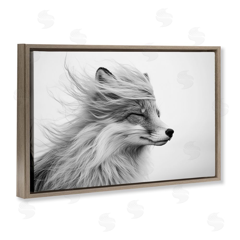 Tina LeCour Easy Breezy Fox Brown Floating Frame Canvas Wall Art