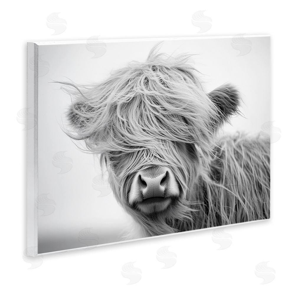 Tina LeCour Easy Breezy Cattle Wooden Wall Plaque Art Print