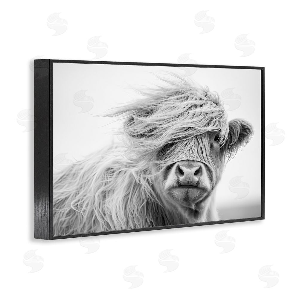 Tina LeCour Easy Breezy Highland Blacked Framed Giclee Wall Art Print