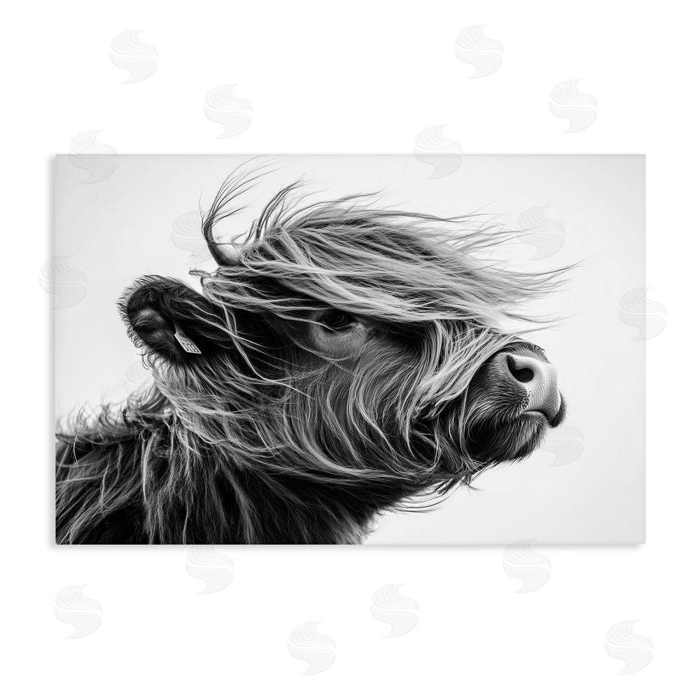 Tina LeCour Handsome Highland Portrait Stretched Canvas Wall Art
