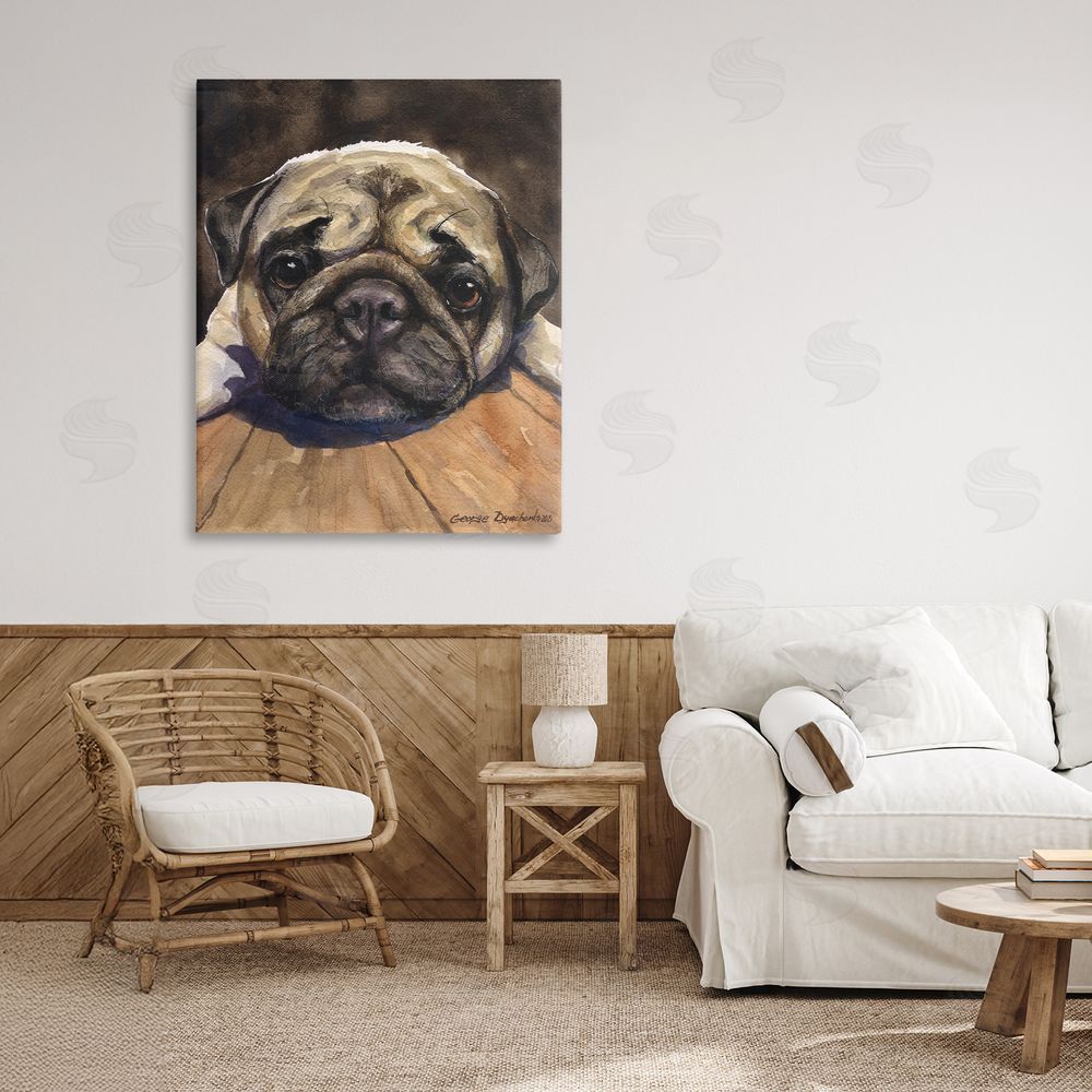 George Dyachenko Pug Soulful Portrait