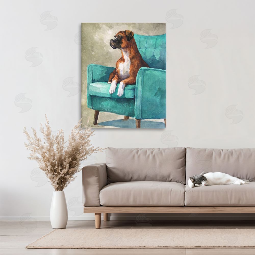 George Dyachenko Majesty Boxer on Armchair