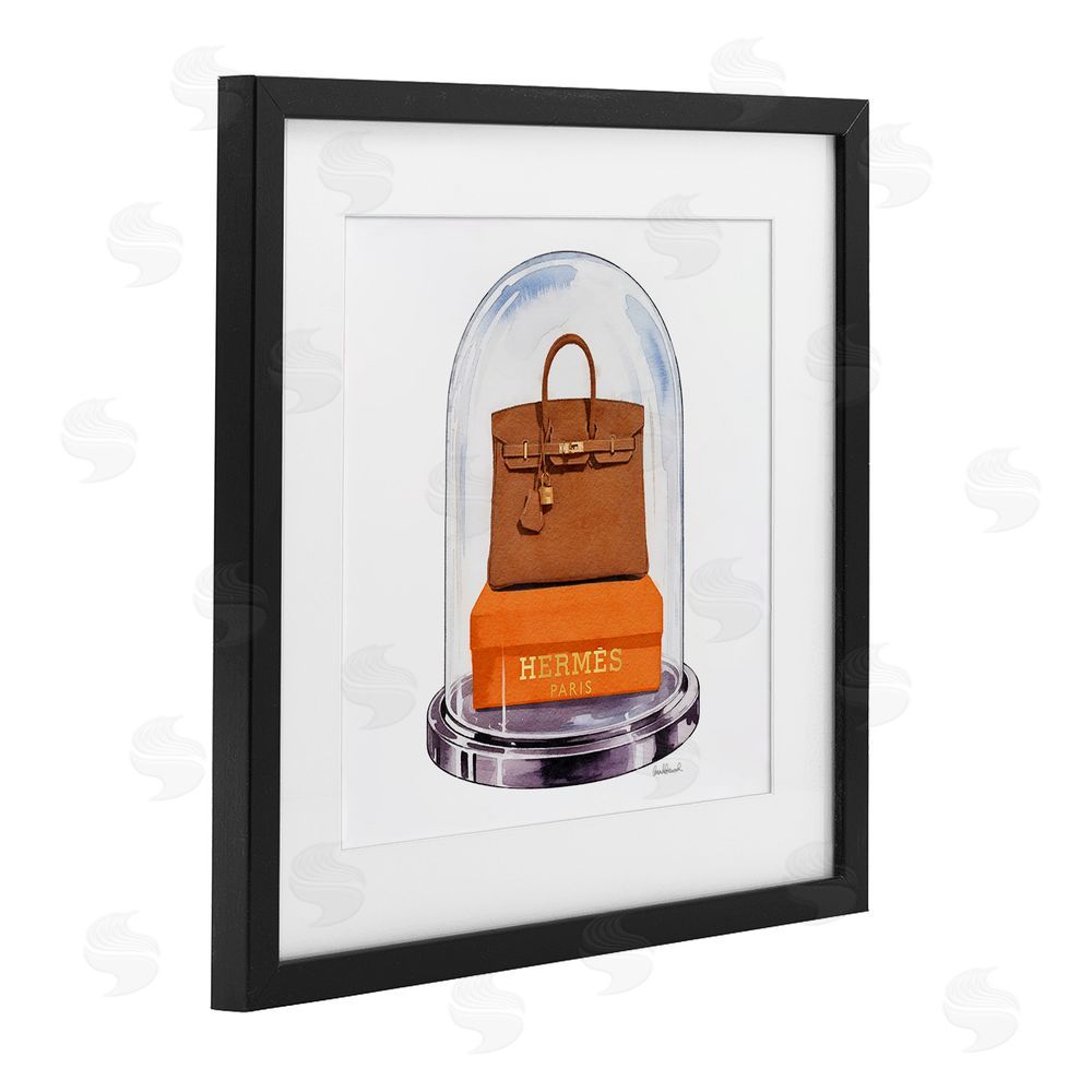 Amanda Greenwood Luxury Handbag Dome Black Framed Print Under Glass Wall Art