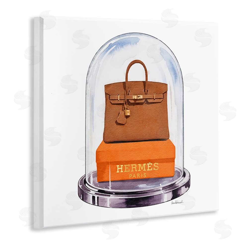 Amanda Greenwood Luxury Handbag Dome Wooden Wall Plaque Art Print