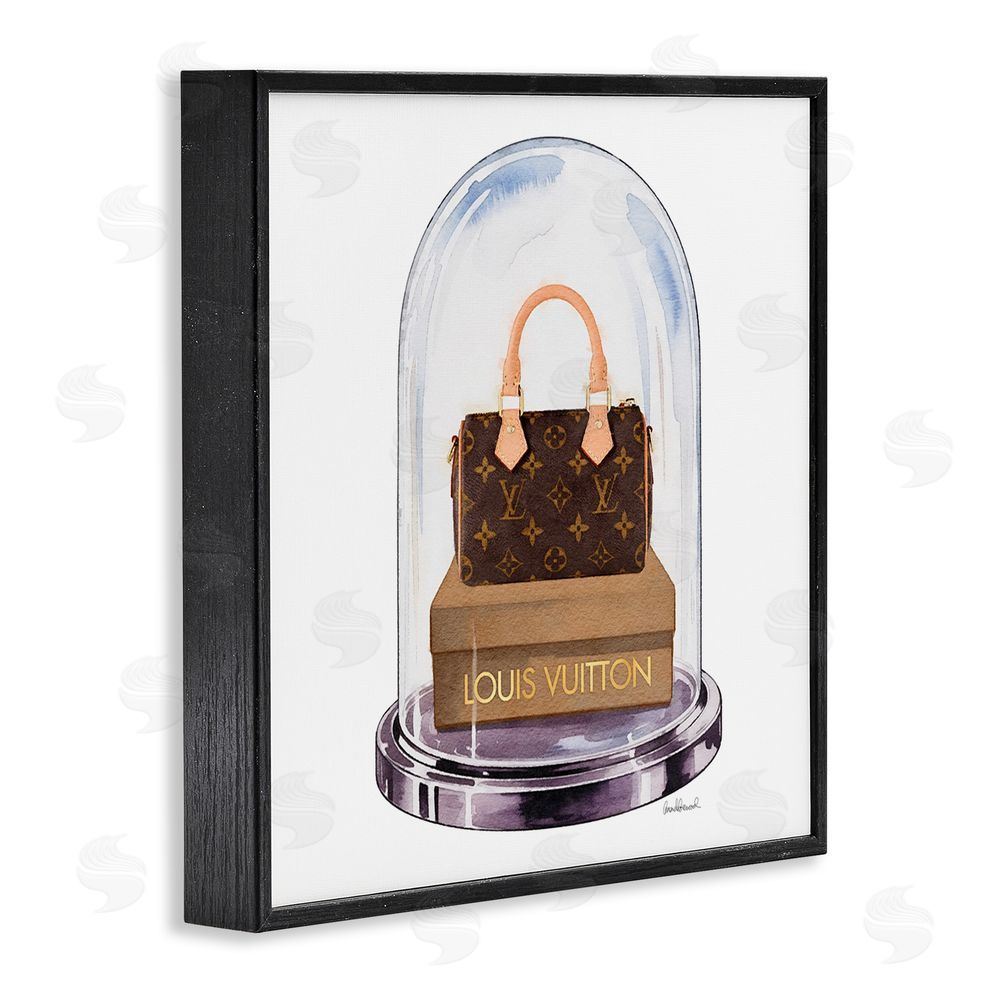 Amanda Greenwood Glam Purse Bell Jar Black Framed Giclee Wall Art Print