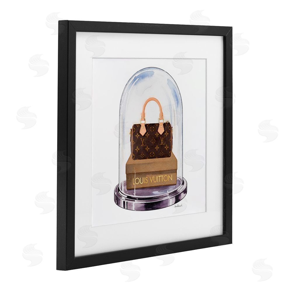 Amanda Greenwood Glam Purse Bell Jar Black Framed Print Under Glass Wall Art