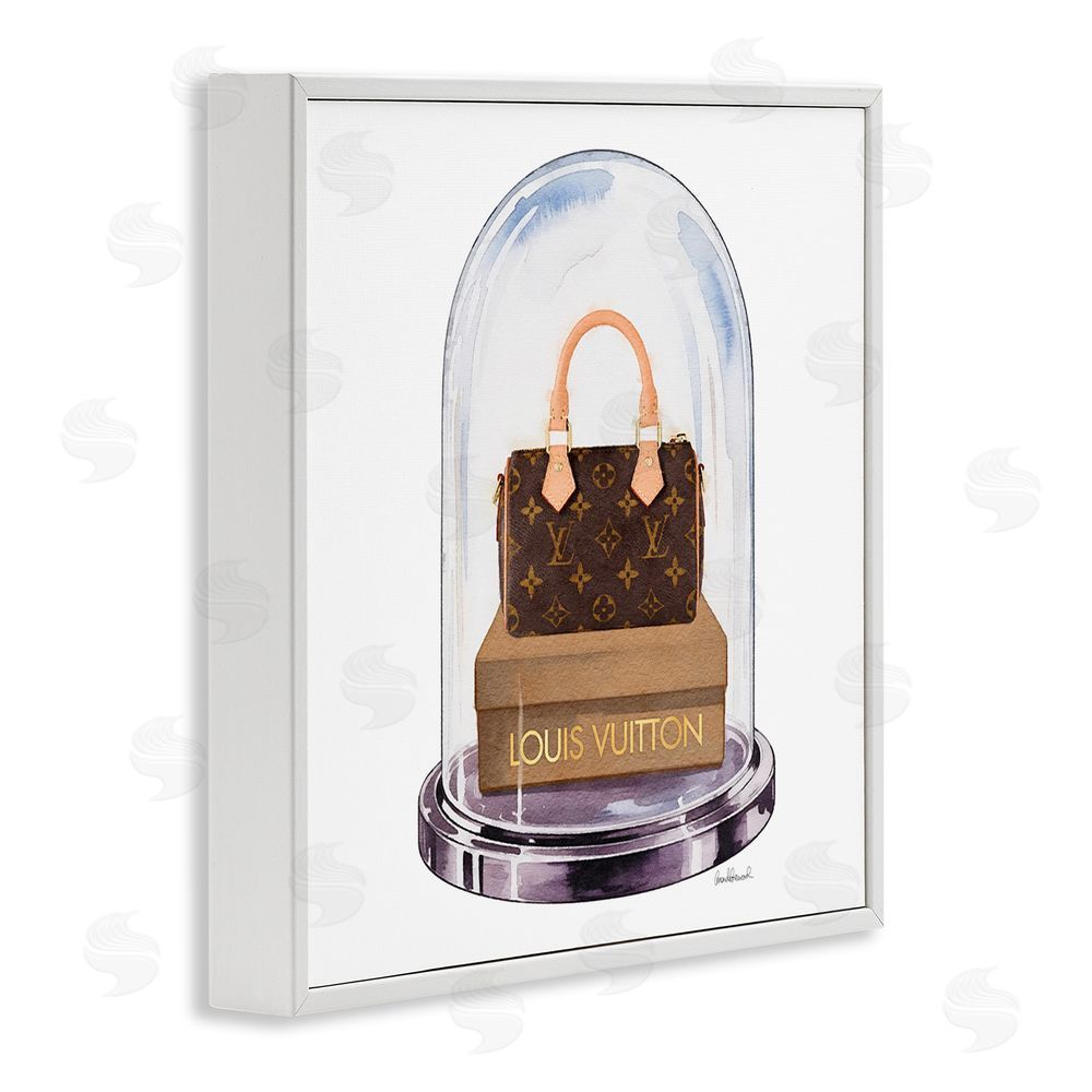 Amanda Greenwood Glam Purse Bell Jar White Framed Giclee Wall Art Print