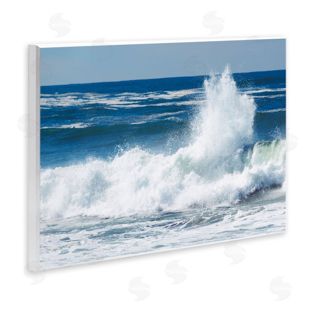 JLM Photographs Crashing Waves Splash Wooden Wall Plaque Art Print