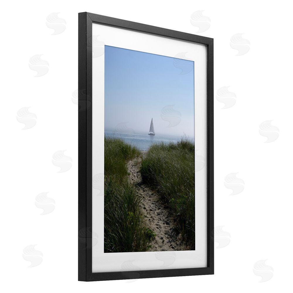 JLM Photographs Path to Morning Sail Black Framed Print Under Glass Wall Art