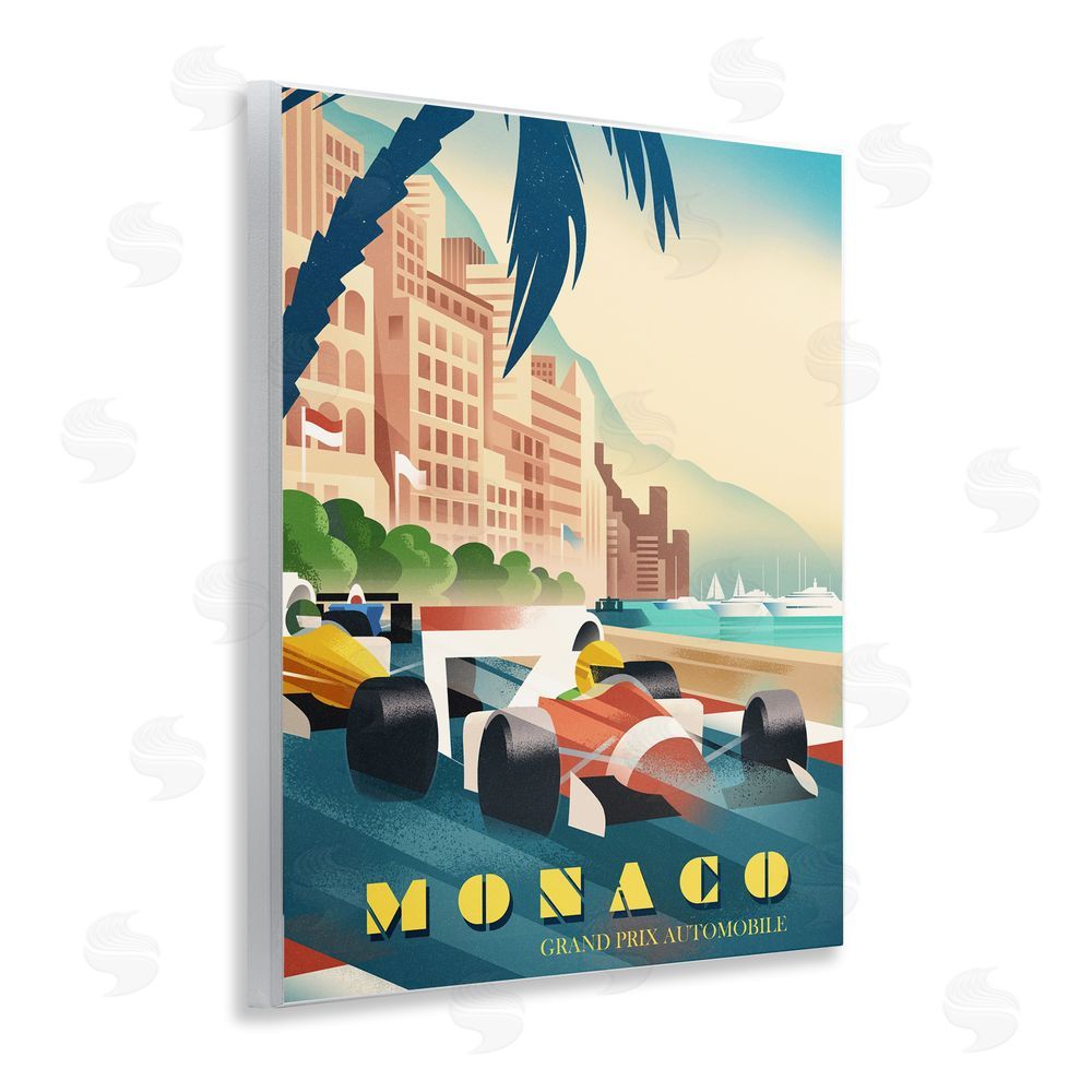 Martin Wickstrom Monaco Grand Prix Racing Wooden Wall Plaque Art Print
