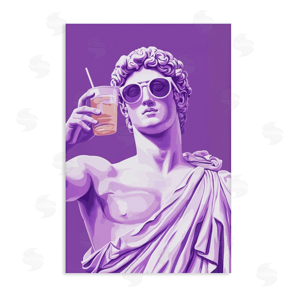Andreas Magnusson Greek Statue Cheers Stretched Canvas Wall Art