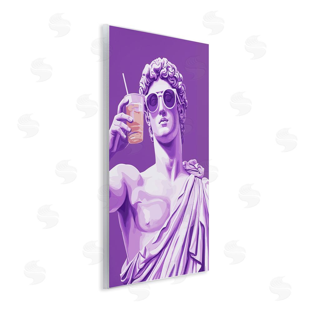 Andreas Magnusson Greek Statue Cheers Wooden Wall Plaque Art Print